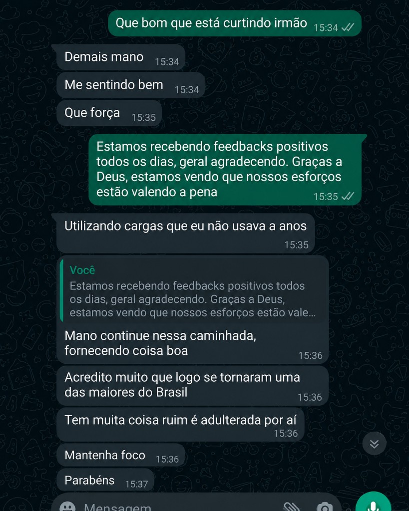 Mensagem de WhatsApp de cliente 6